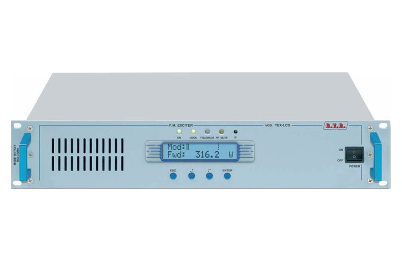 RVR TEX100LCD/S Transmisor FM compacto de 100W estéreo - SISTEMAG